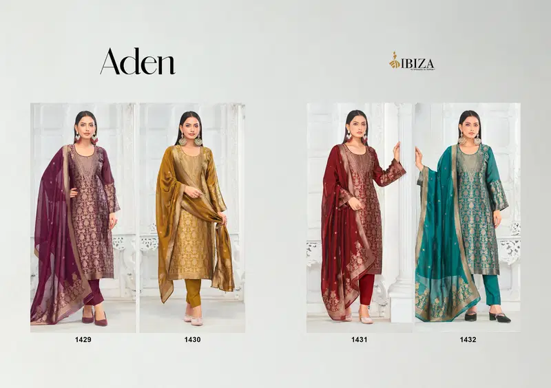 Aden By Ibiza Banglory Silk Embroidery Salwar Kameez Suppliers In India